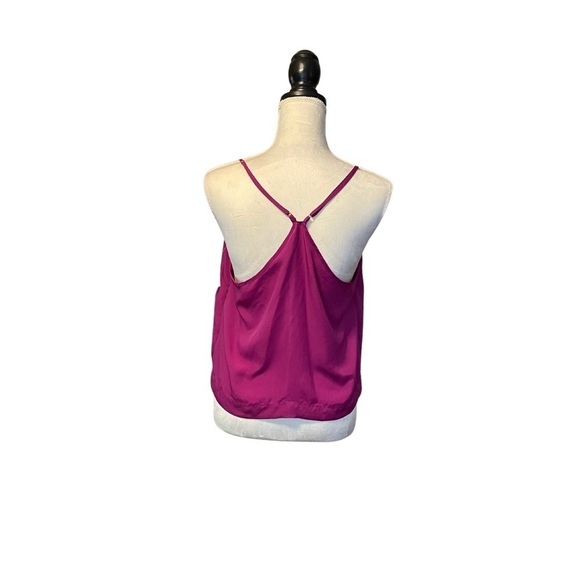 Sophia Vergara Fuchsia Sleeveless Tie Front Crop Blouse NWT - Picture 4 of 8